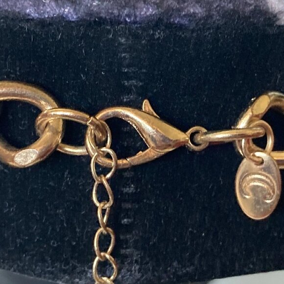 Purple Charming Charlie Gold Tone flower statement Preloved Necklace - Picture 5 of 7